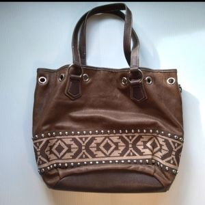 Blazin Roxx Leather Aztec Purse